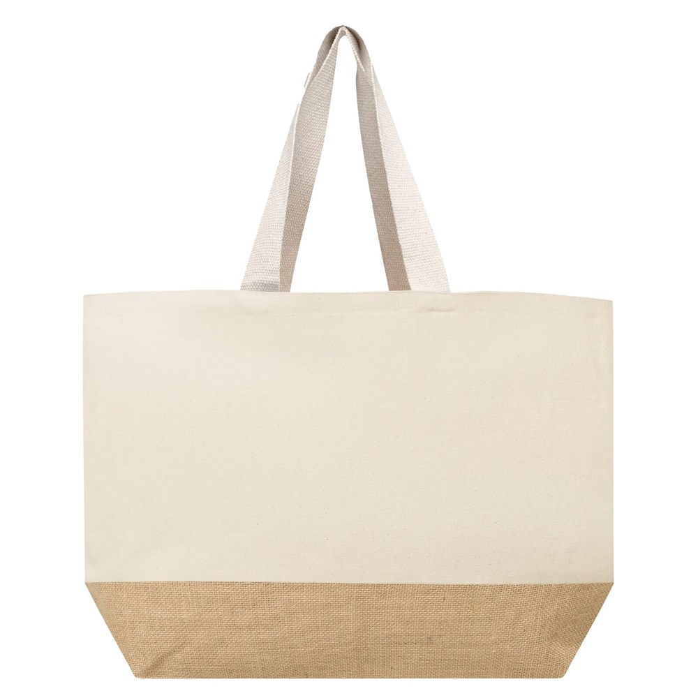 Baumwoll Shopper mit Jute Boden