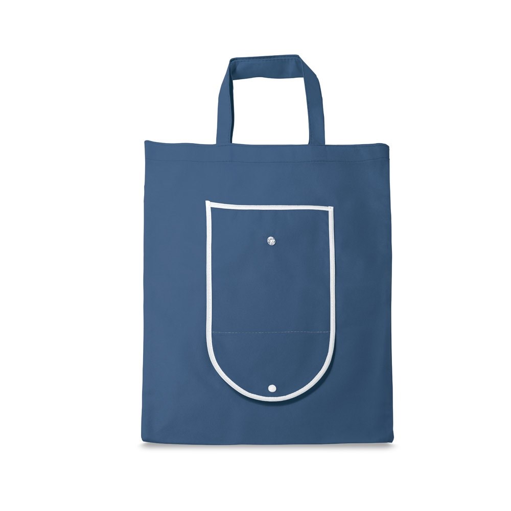ARLON. Faltbare Einkaufstasche aus Non-woven (80 g/m²) - blau